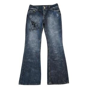 Y2k victoria's secret london jean grunge low rise flare jeans